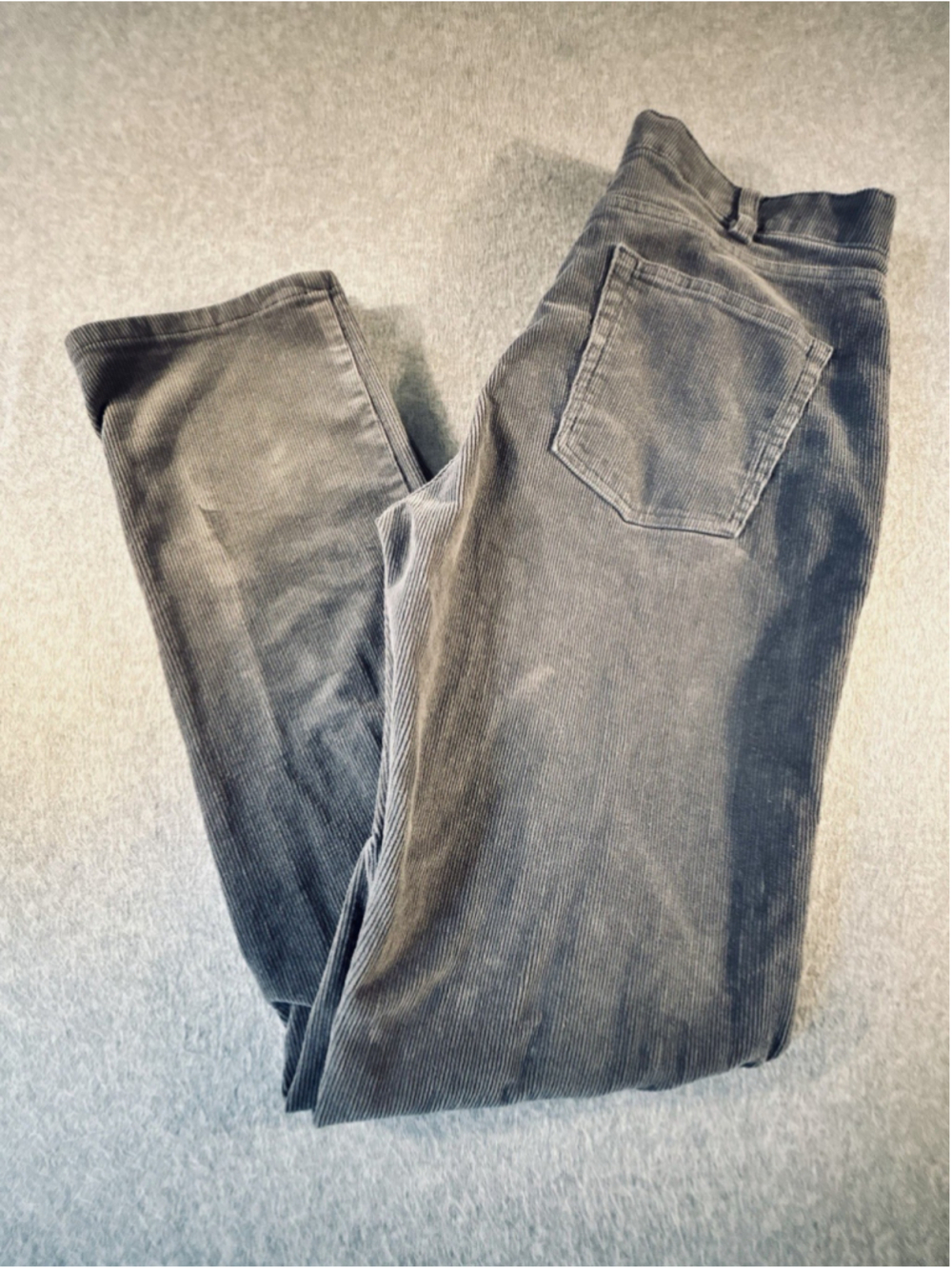 Denali Men’s Gray Corduroy 5-Pocket Straight Leg Pants 32x32 Faded